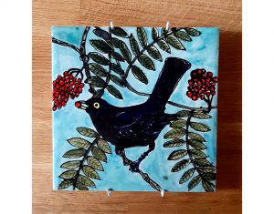 Black bird tile 3