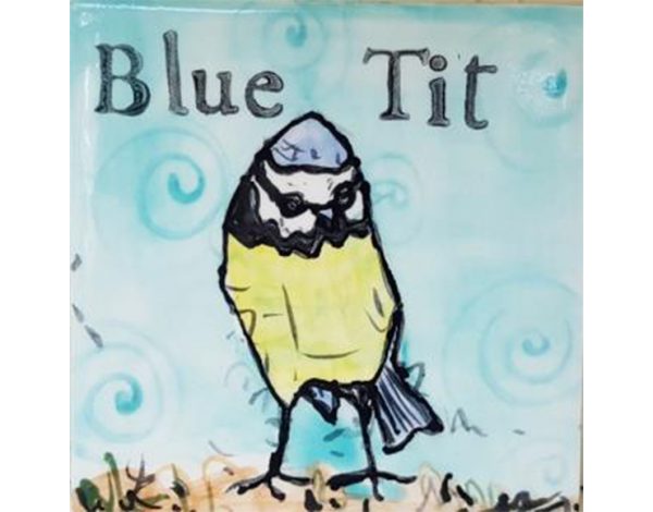 Blue tit tile 2