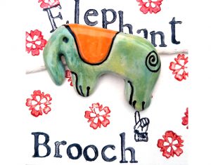 Elephant Brooch